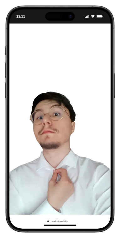 selfie in phone frame with platform logos flowing